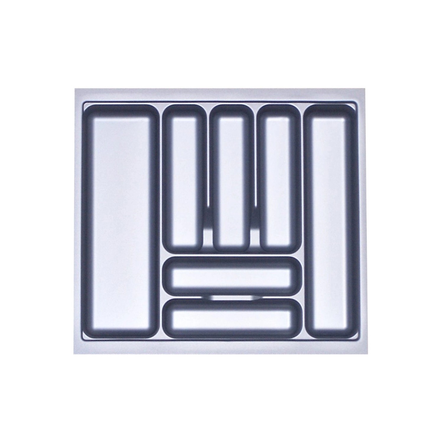 SOTECH Orga-Box I Besteckeinsatz Silbergrau 600 mm Höhe 55 mm Für Blum Tand günstig online kaufen