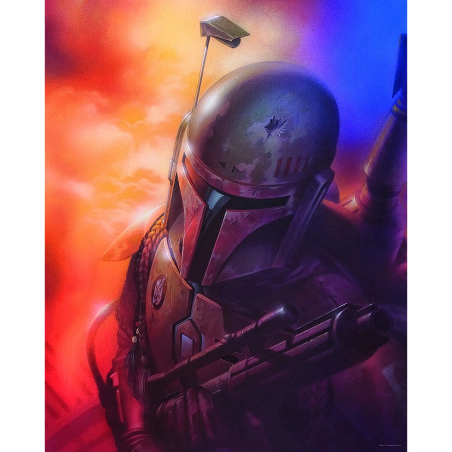 Thumbnail - Disney Poster Star Wars Mandalorian Multicolor 40 x 50 cm 611676