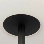 Detailaufnahme: QAZQA Virginia Außenleuchte, schwarz, mit weißem Schirm. Stehlampe für den Garten.