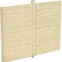 Skan Holz Seitenwand für Pavillon Toulouse, unbehandeltes Holz, 270x209 cm.