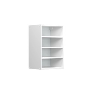 Weißer Vicco Hängeschrank R-Line mit offenen Fächern, 40 cm breit, für die Küche.