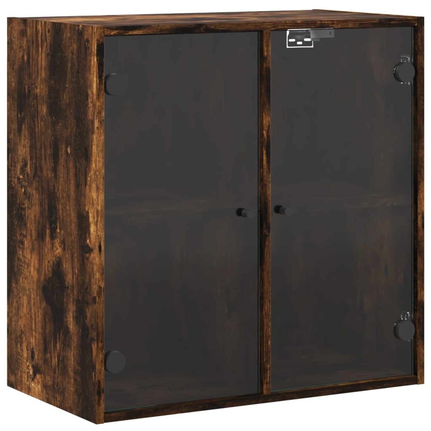 vidaXL Wandschrank mit Glastüren Räuchereiche 68x37x68,5 cm günstig online kaufen