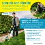 Gloria FineCut Compact: Akku Gras- und Strauchschere mit Griffverlängerung für bequemes Arbeiten.