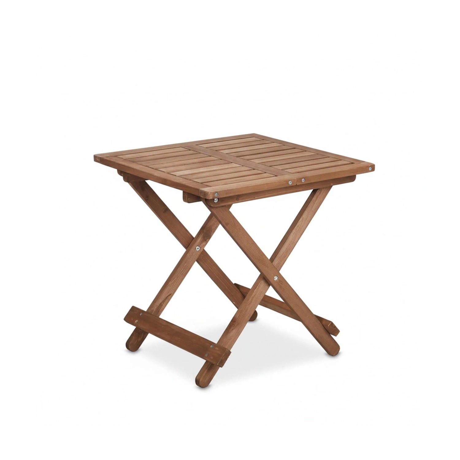 Relaxdays Klapptisch Holz Braun Klappbar 50 cm x 50 cm x 50 cm 2,9 kg