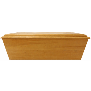 Dekohelden24 Hochwertiger würdevoller Eichenholzsarg für mittelgroße Tiere Tiersarg Hundesarg Sarg für große Hunde in Natur L/B/H 82 x 50 x 27 cm