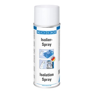 WEICON Isolierspray 400ml, transparentes Acrylharz-Spray für elektrische Isolierung und Schutz.