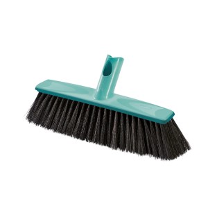 Leifheit Allround Besen Xtra Clean, 30 cm, schwarz-türkis, für Fliesen-, Stein- und PVC-Böden.