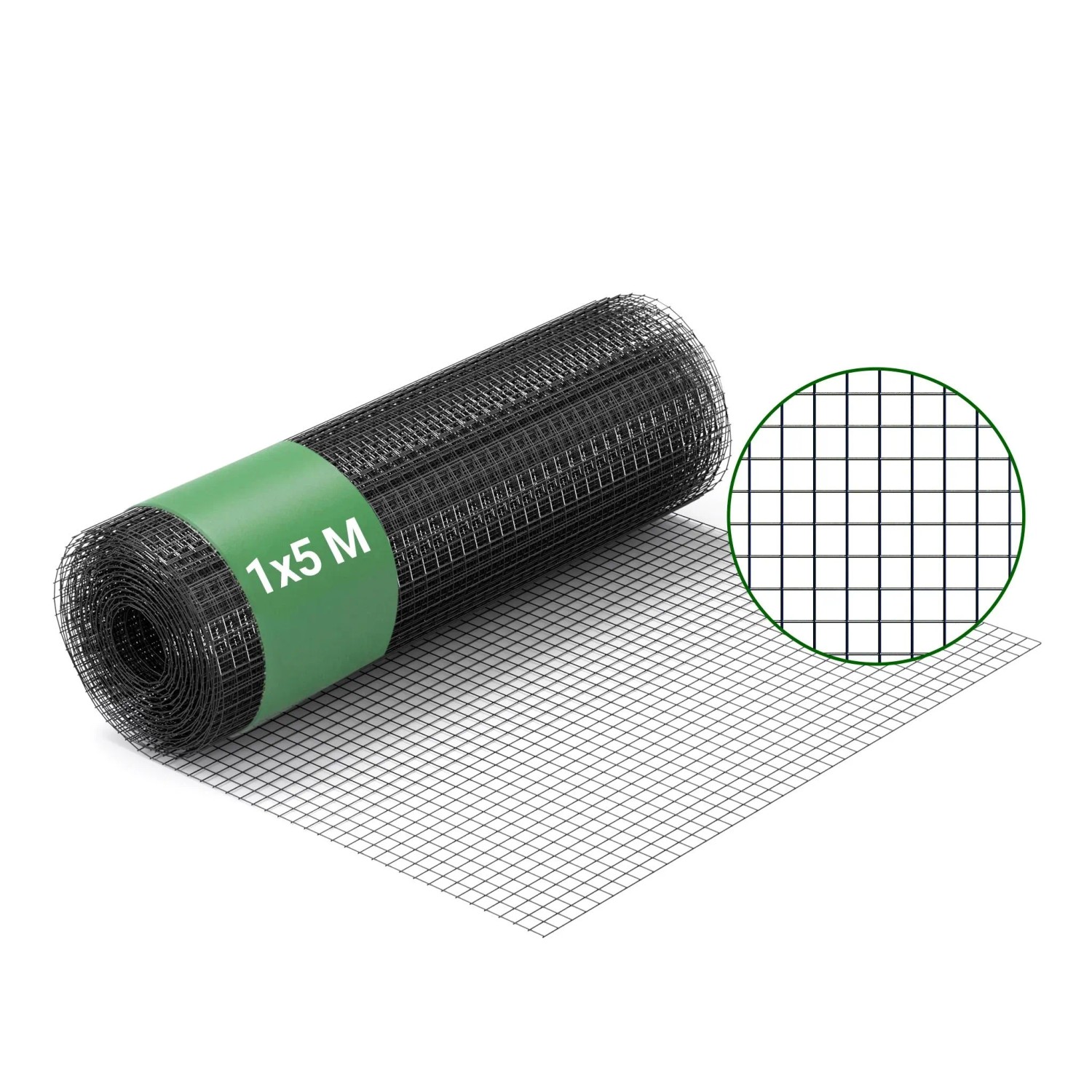 Wiltec Maschendrahtzaun 100Cmx5M 0,9Mm 12X12Mm Drahtgitter Volierendraht Stahl