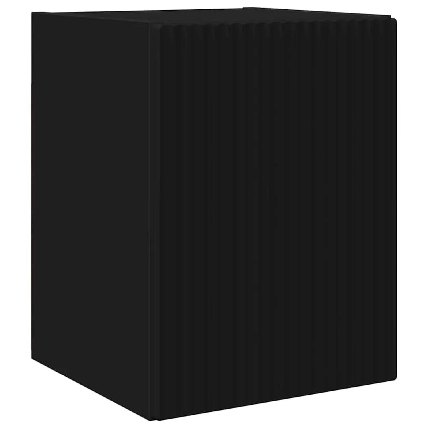 vidaXL TV-Wandschrank Schwarz 30 x 31 x 40 cm Holzwerkstoff 892251