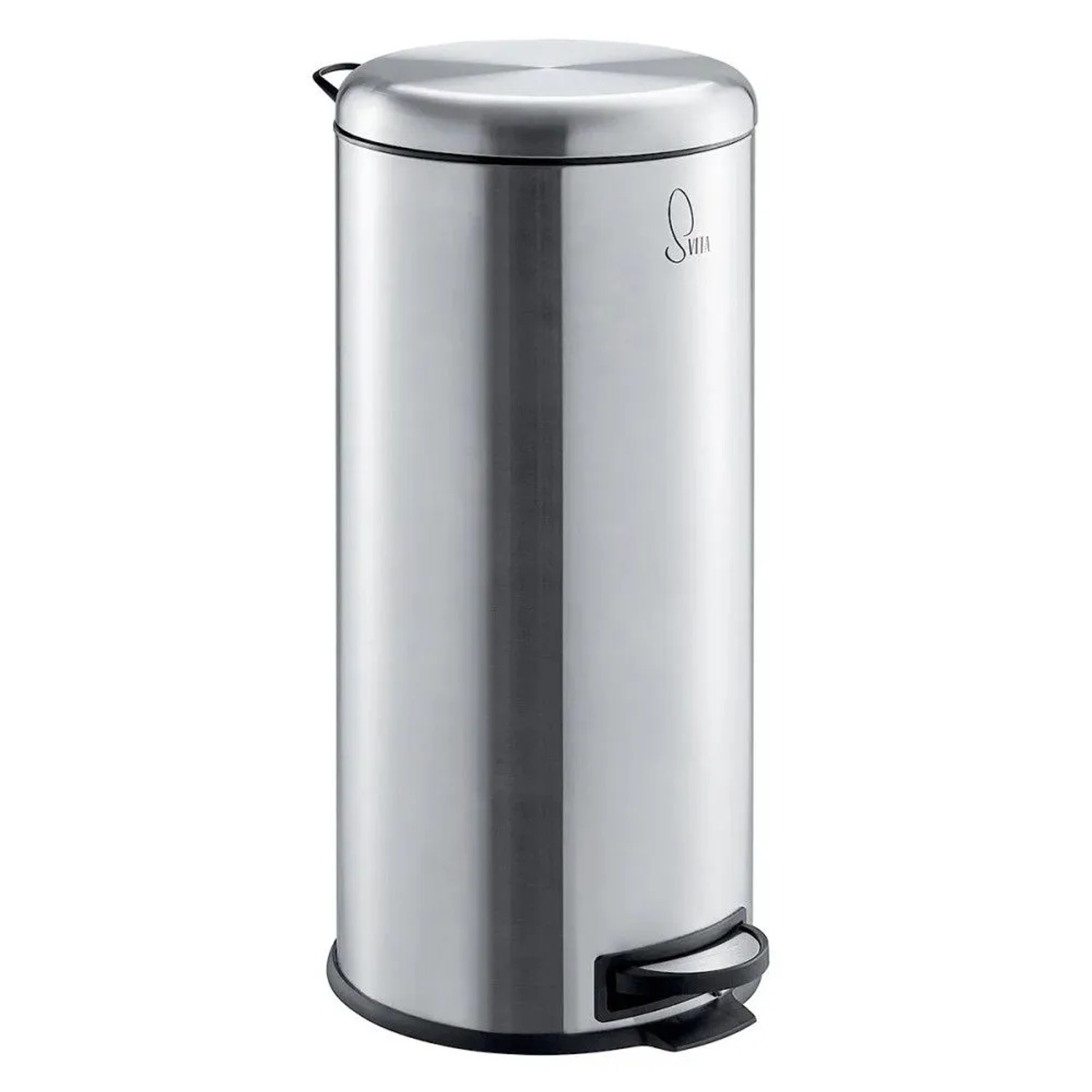 Svita T30 Mülleimer 30Liter Edelstahl Treteimer Abfalleimer Mülltonne Silber