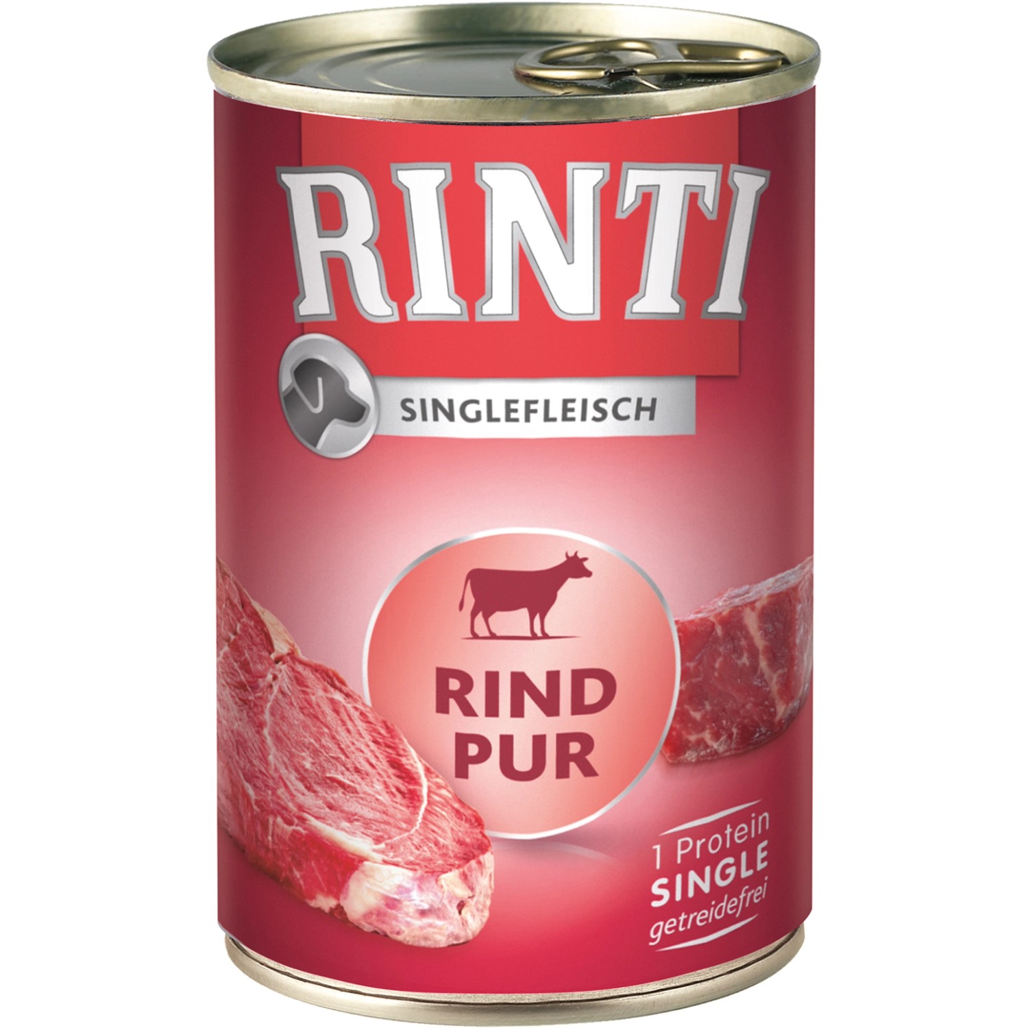 Rinti Hunde-Nassfutter Singlefleisch Rind 400 g