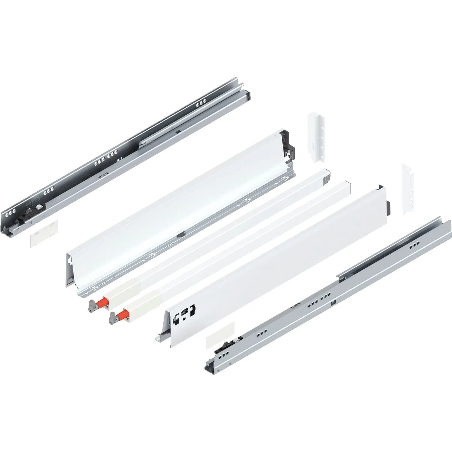 Blum C-Reling Tandembox antaro Vollauszug 600 mm 30 kg Seidenweiß 1 Paar