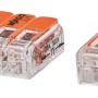 Wago Hebelklemmen Set, 100-teilig, 3-fach sortiert, für sichere Elektroinstallationen.