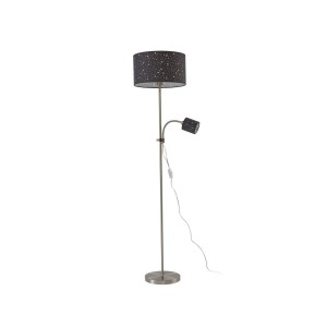 Lindby Stehlampe Melanie 10034296 Modern in Alu aus Metall 2-flammig E27 Wohnzimmerleuchte
