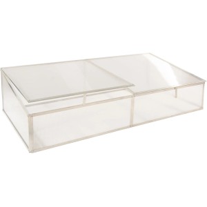 Westmann Frühbeetaufsatz Genus 170 für Hochbeete, mit Aluminiumrahmen und lichtdurchlässigen Stegplatten.