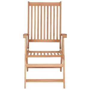 vidaXL Verstellbare Gartenstühle 2 Stk Massivholz Teak 43029