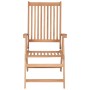 vidaXL Verstellbare Gartenstühle 2 Stk Massivholz Teak 43029_3