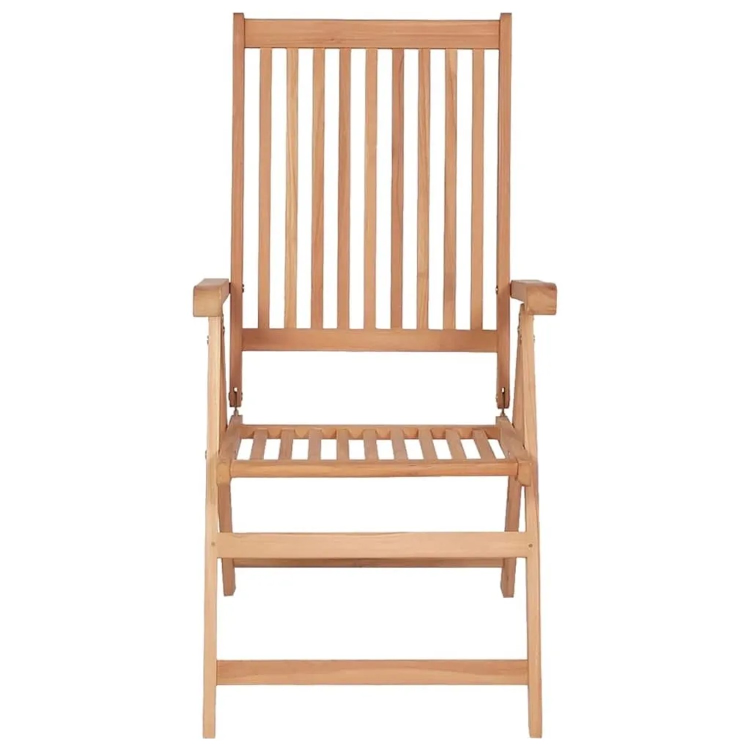 vidaXL Verstellbare Gartenstühle 2 Stk Massivholz Teak 43029_3