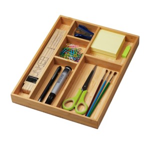 SOTECH CAVO Bambus Schubladeneinsatz 245 x 320 x 35 mm mit 6 Fächer