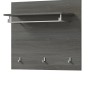 Inn.Furn Garderobenpaneel Grau 80 cm mit Kleiderstange Rumba