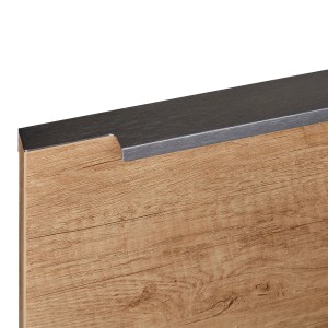SOTECH Griffleiste BLANKETT Slim 595 x 18 x 36 mm Aluminium Schwarz Gebürstet