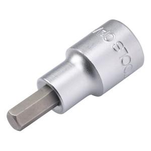 LUX Stecknuss Bit Hex 6 mm Comfort aus Chrom-Vanadium-Stahl für Schraubendreher.