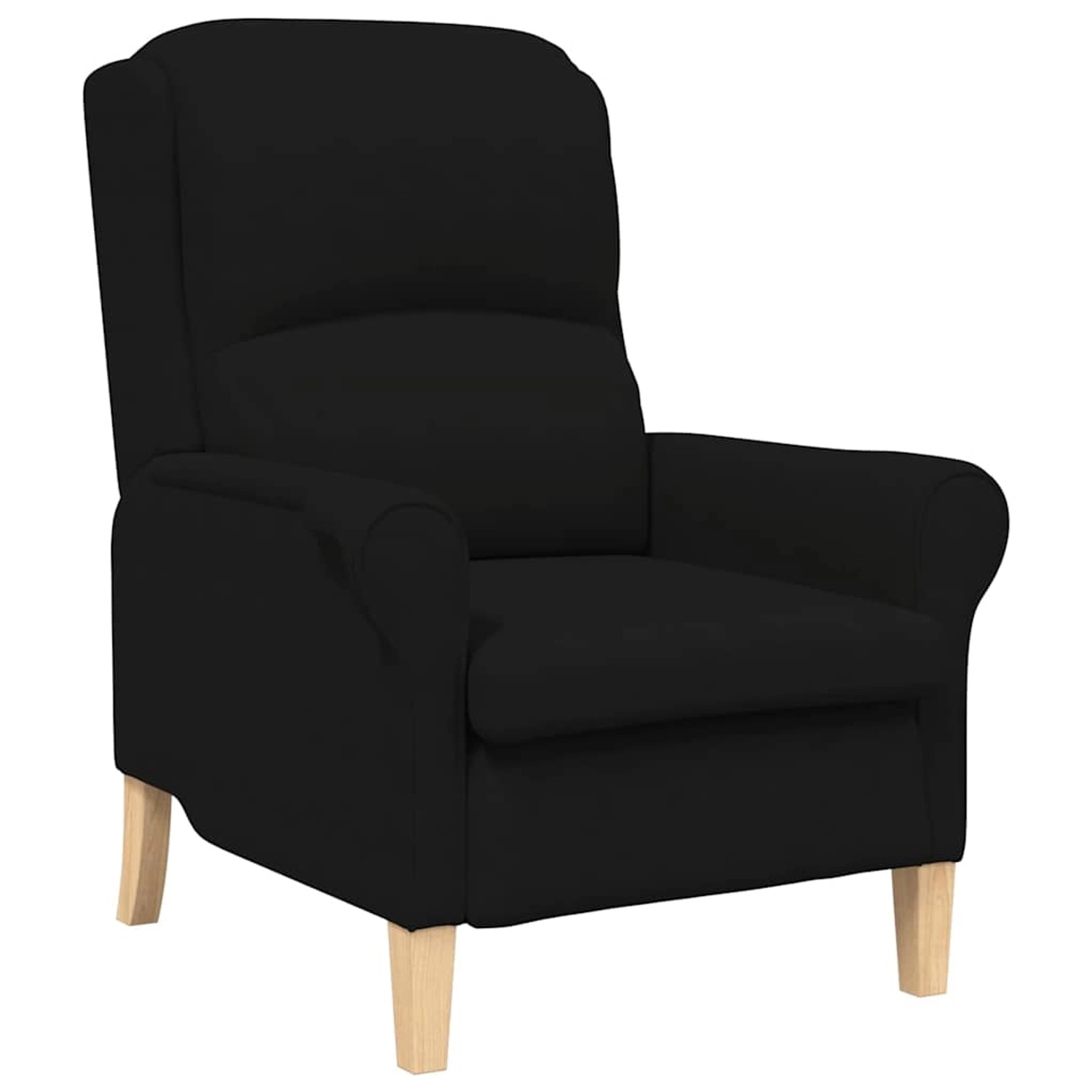 vidaXL Sessel Schwarz 76 x 94 x 102 cm Mikrofaser 42009873 günstig online kaufen