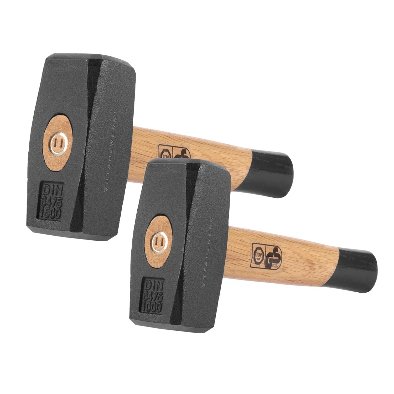 STAHLWERK Fäustel 2er Set 1000g 1500G Hammerkopf Plattenhammer Aus Carbon-S günstig online kaufen