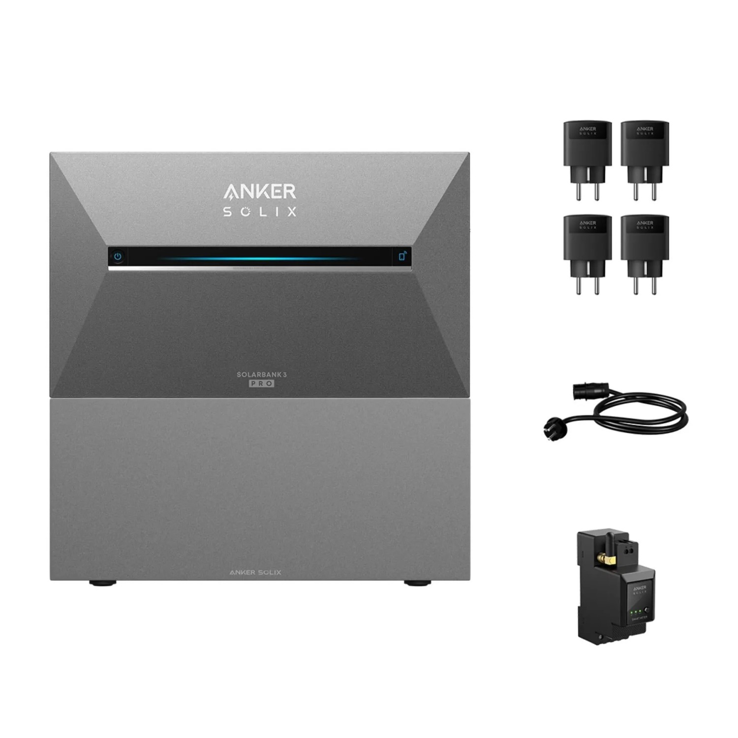 Anker SOLIX Solarbank 3 E2700 Pro Set 5376Wh inkl. Zusatzakku Smart Meter & 5x Smart Plug
