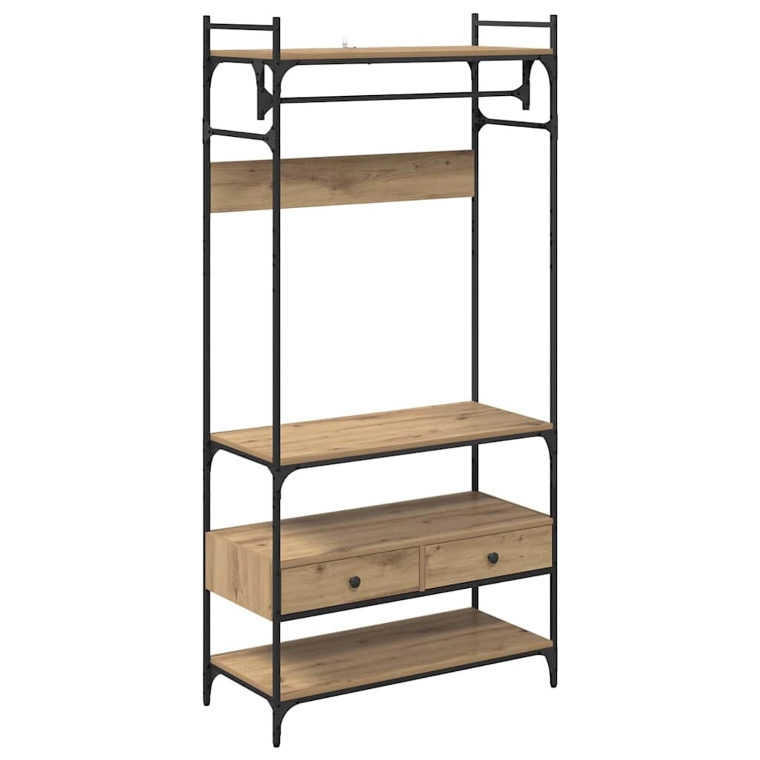 vidaXL Kleiderschrank Artisan-Eiche 89 x 39 x 184,5 cm Holzwerkstoff 883548 günstig online kaufen