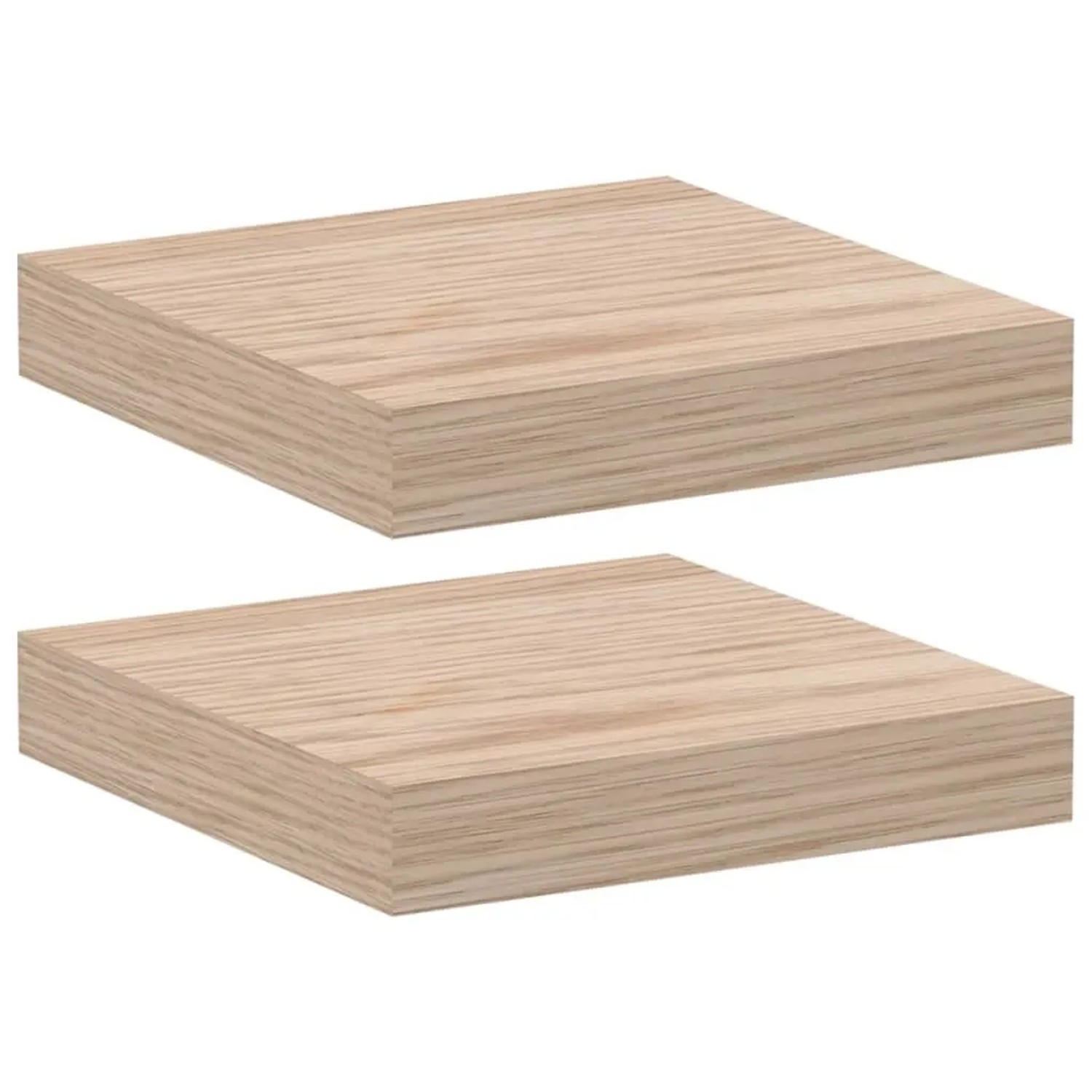 vidaXL Schweberegal 2 Stk 23x23,5x4 cm Holzwerkstoff 4010680