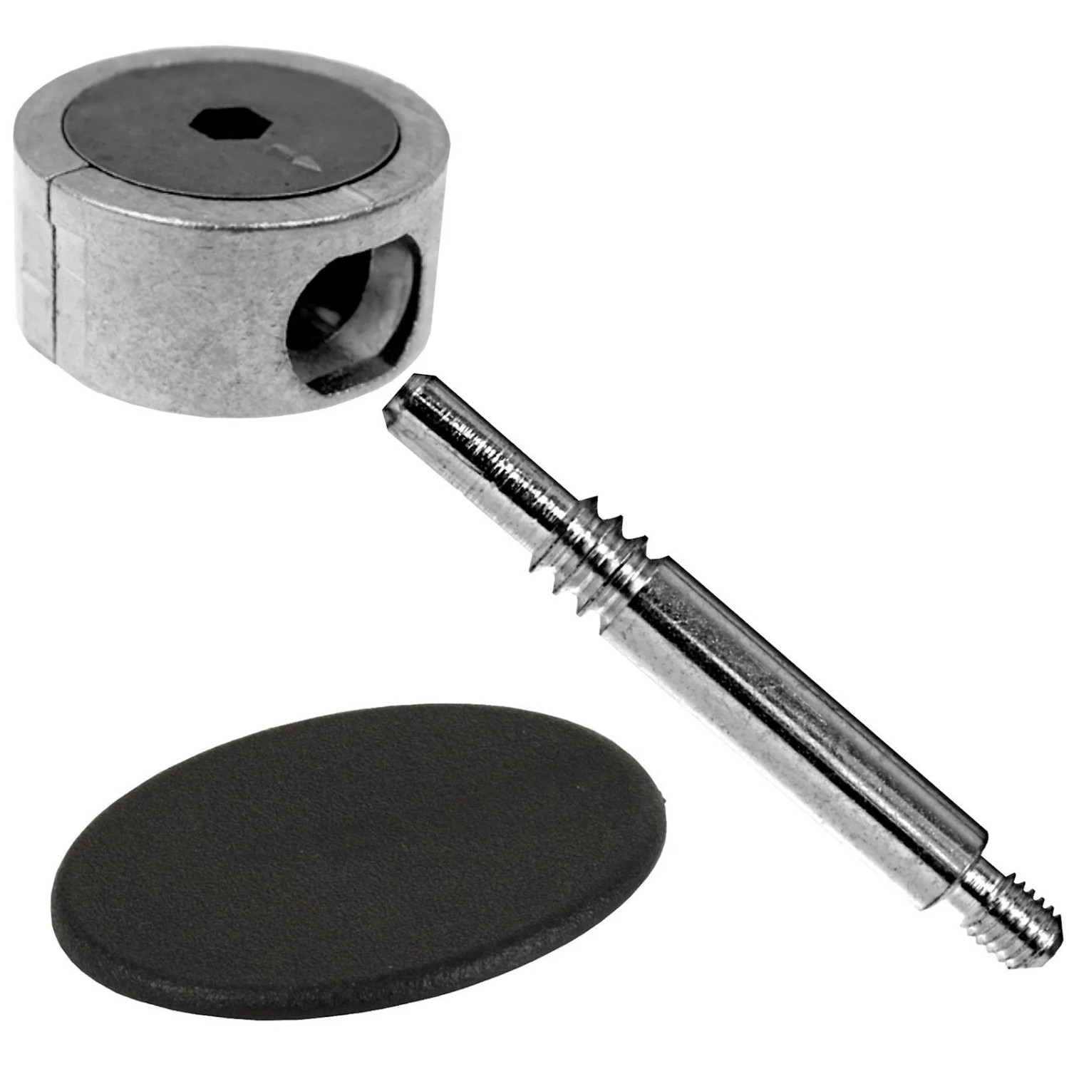 SOTECH Eckverbinder FUERTE 84 mm Metall mit Schwarzer Kunststoffabdeckung