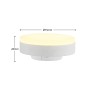 Arcchio GX53 LED Lampe, rund, weiß, warmweiß leuchtend, 75mm Durchmesser, 28mm Höhe.