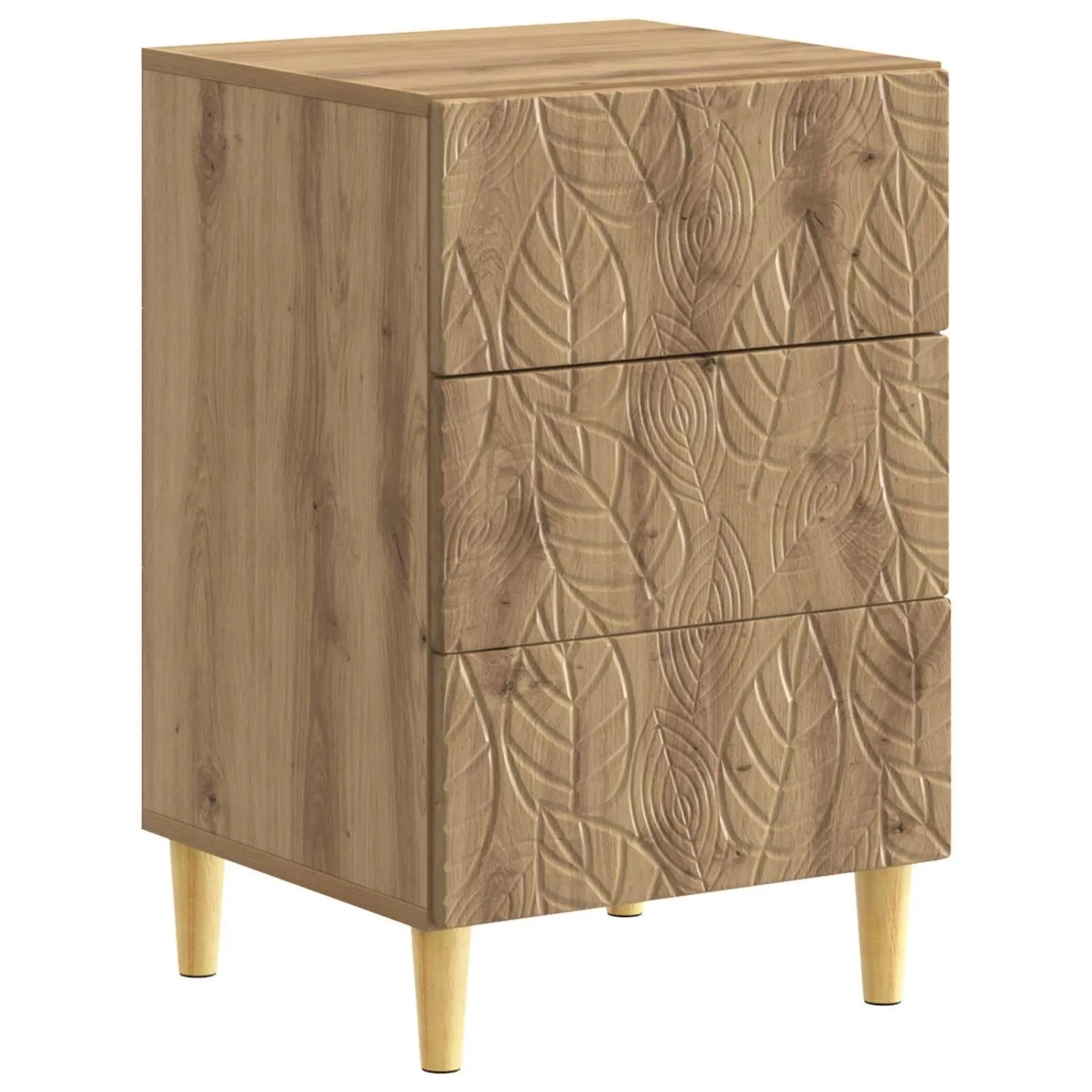 vidaXL Nachttisch Artisan-Eiche 43 x 39,5 x 66,5 cm Holzwerkstoff 895024