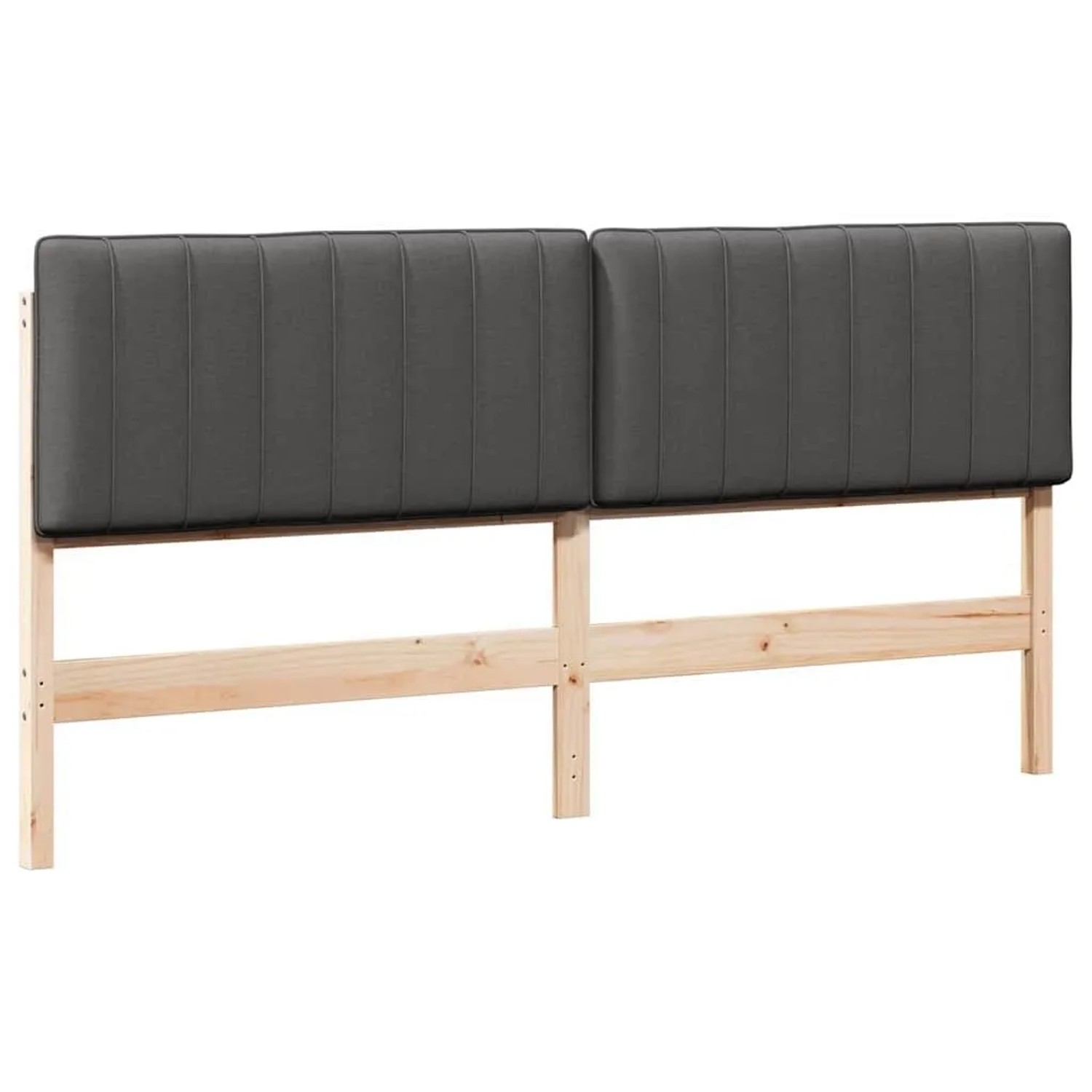 vidaXL Gepolstertes Kopfteil mit Kopfteil Braun und Dunkelgrau 180 cm 880164