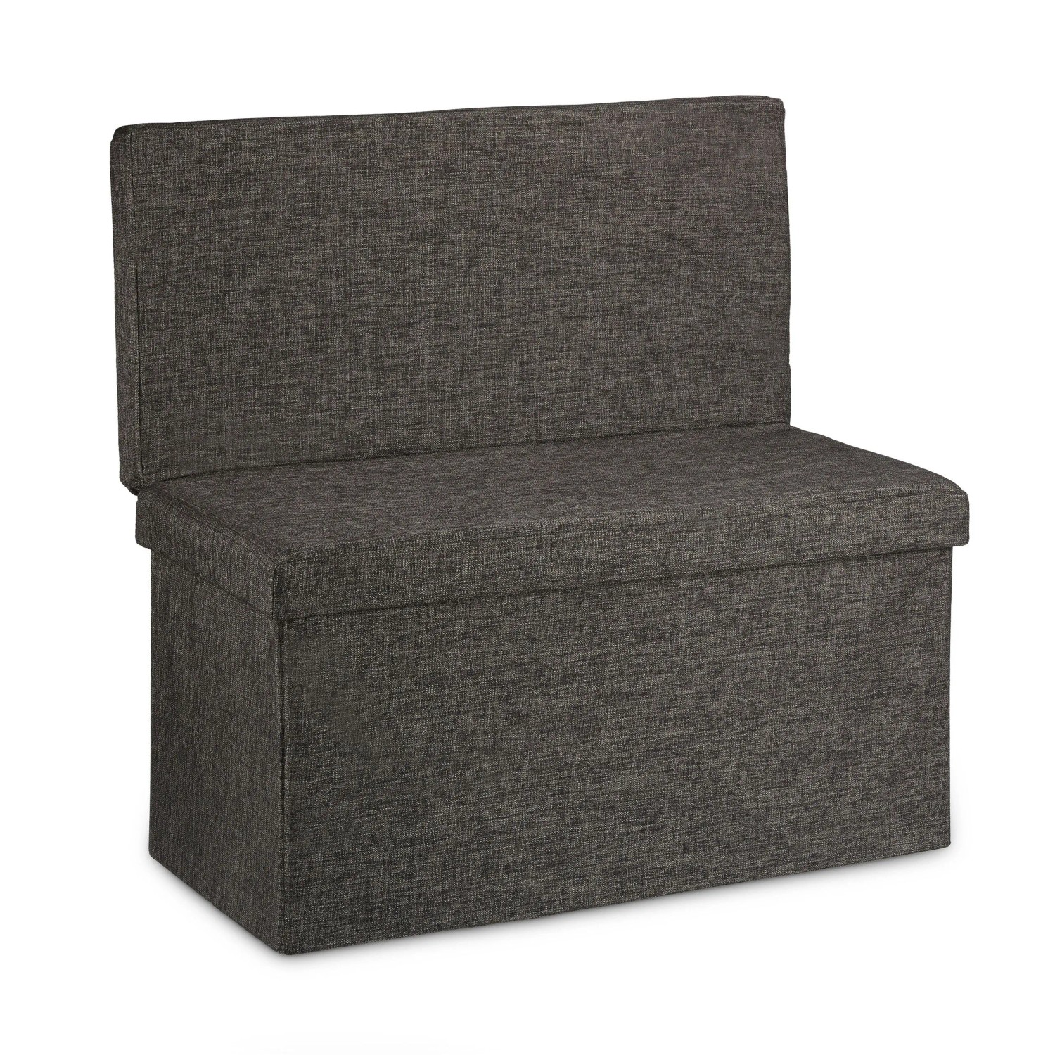 Relaxdays Sitzhocker Leinen Braun Faltbar Mit Lehne 73 cm x 76 cm x 38 cm 9 kg