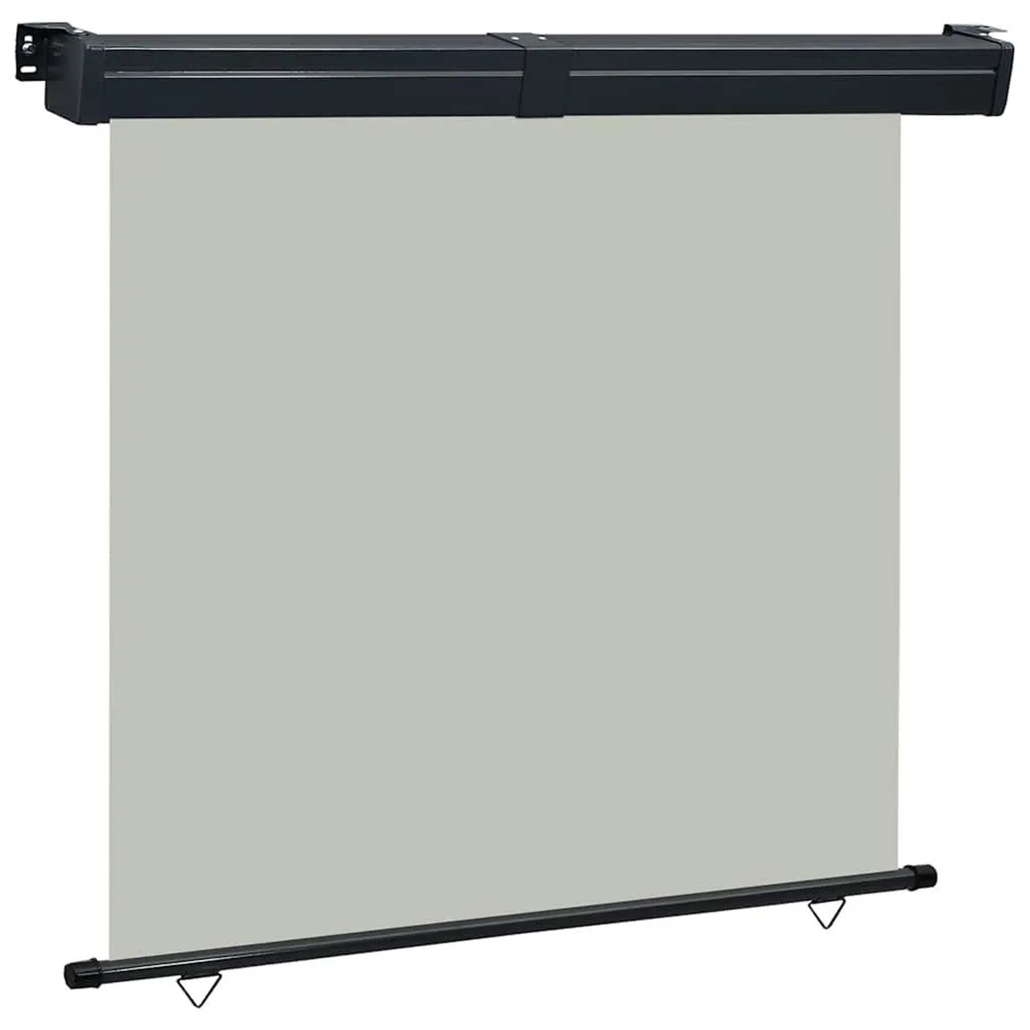 vidaXL Balkon-Seitenmarkise 165x250 cm Grau 48434