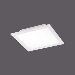 Weißes, App-steuerbares LED-Panel Lolasmart-Flat 30x30 cm von Just Light.
