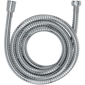 Wenko Duschschlauch, 200 cm, Edelstahl, flexibel und knickfest für komfortables Duschen.