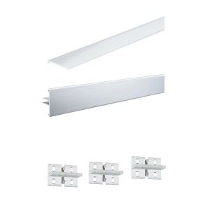 Paulmann Duo Profil Set 2m mit Clips und Diffusor für LED-Streifen.