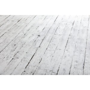 Weiße Holz-Tapete im Shabby Chic Design von EDEM. Dekorative Vliestapete mit leichter Struktur.