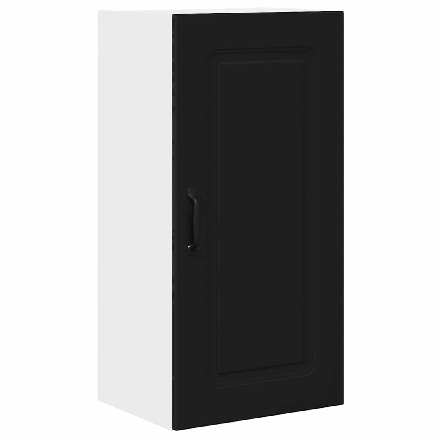 vidaXL Küchenwandschrank mit Tür Schwarz 40 x 31 x 80 cm Holzwerkstoff 8846 günstig online kaufen