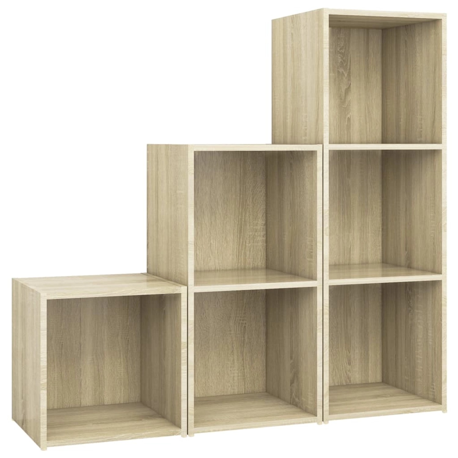 Thumbnail - vidaXL 3-Tlg TV-Schrank-Set Sonoma-Eiche Holzwerkstoff 3080081
