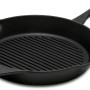 Petromax Grillpfanne aus Gusseisen mit Stiel (30cm) für Grillstreifen auf Fleisch und Gemüse.