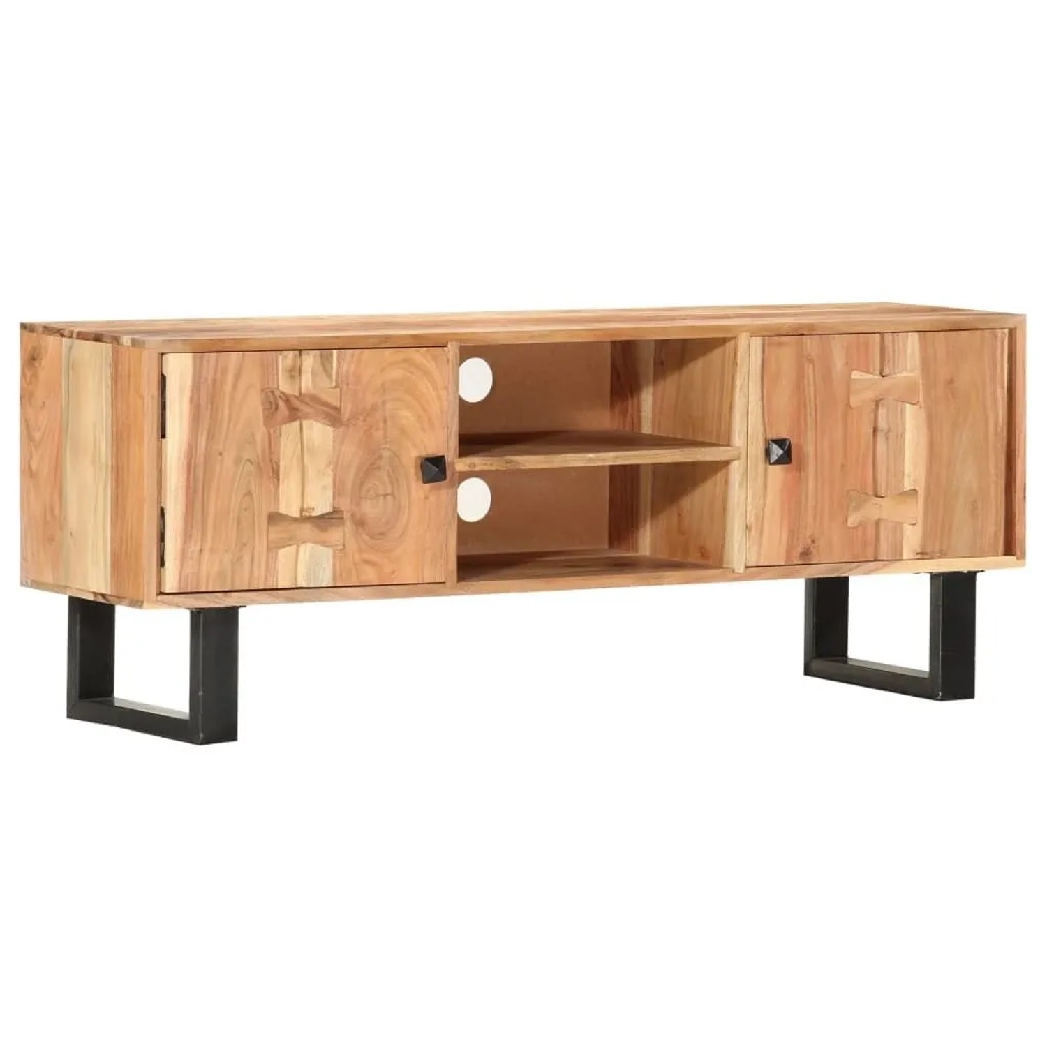vidaXL TV-Schrank 118 x 30 x 45 cm Massivholz Akazie 287341