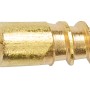 Goldene Linsenkopf Holzschraube mit Schlitz, 3x25 mm, 25er-Pack.