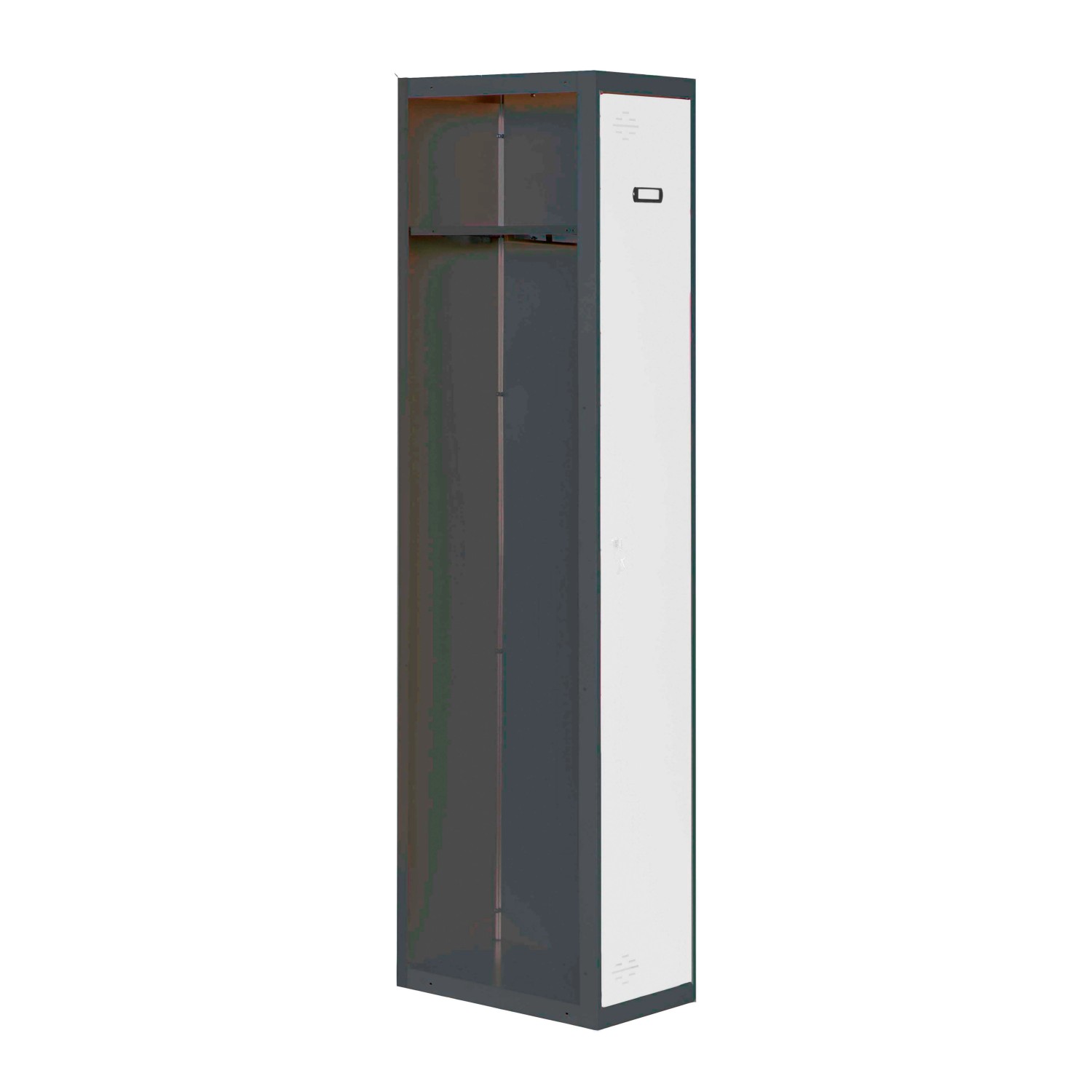 PROREGAL Spind AMEGO HxBxT 180 x 30 x 50 cm 1 Abteil Anbaumodul Anthrazit-W günstig online kaufen