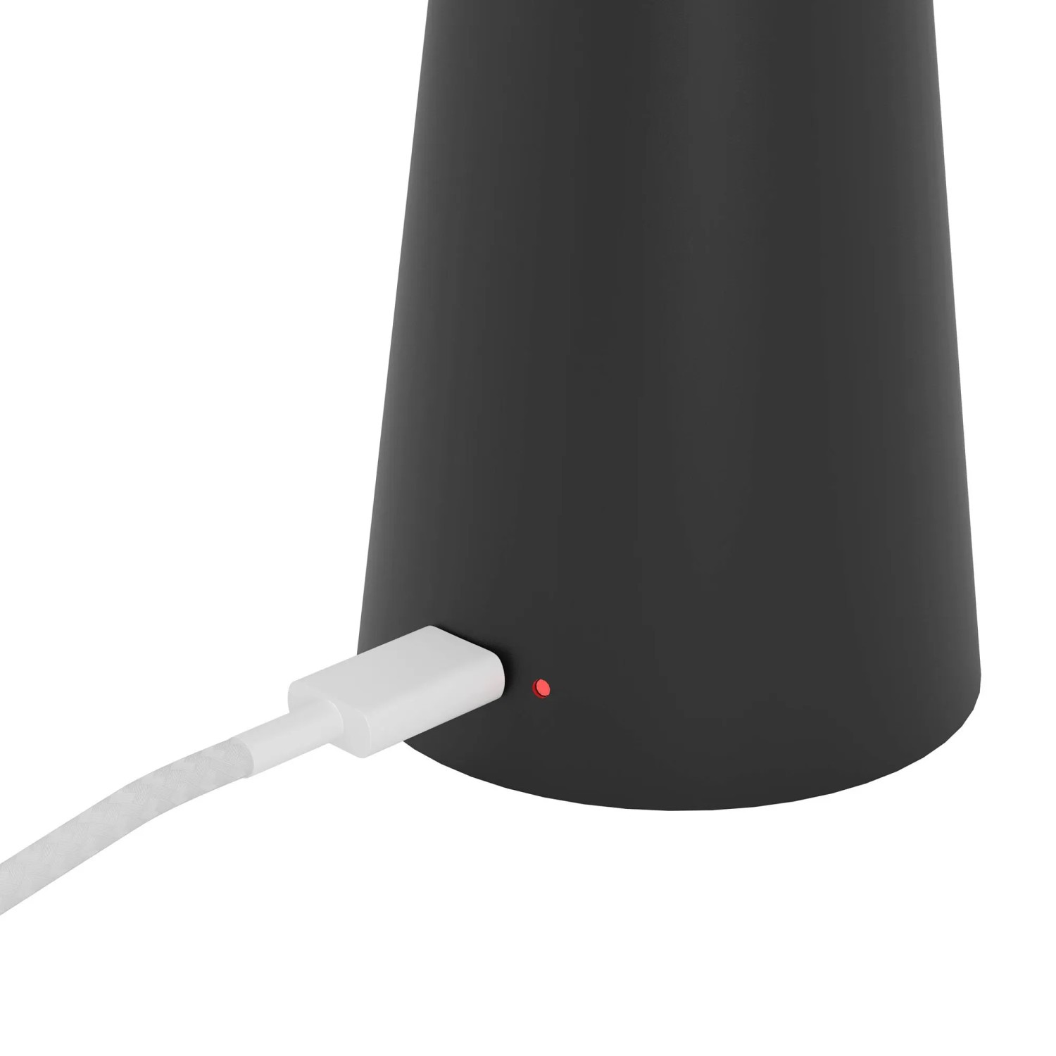 EGLO PICCOLA LED Akku-Tischleuchte, schwarz, mit Ladekabel. Dimmbar, für Innen & Außen (IP54).