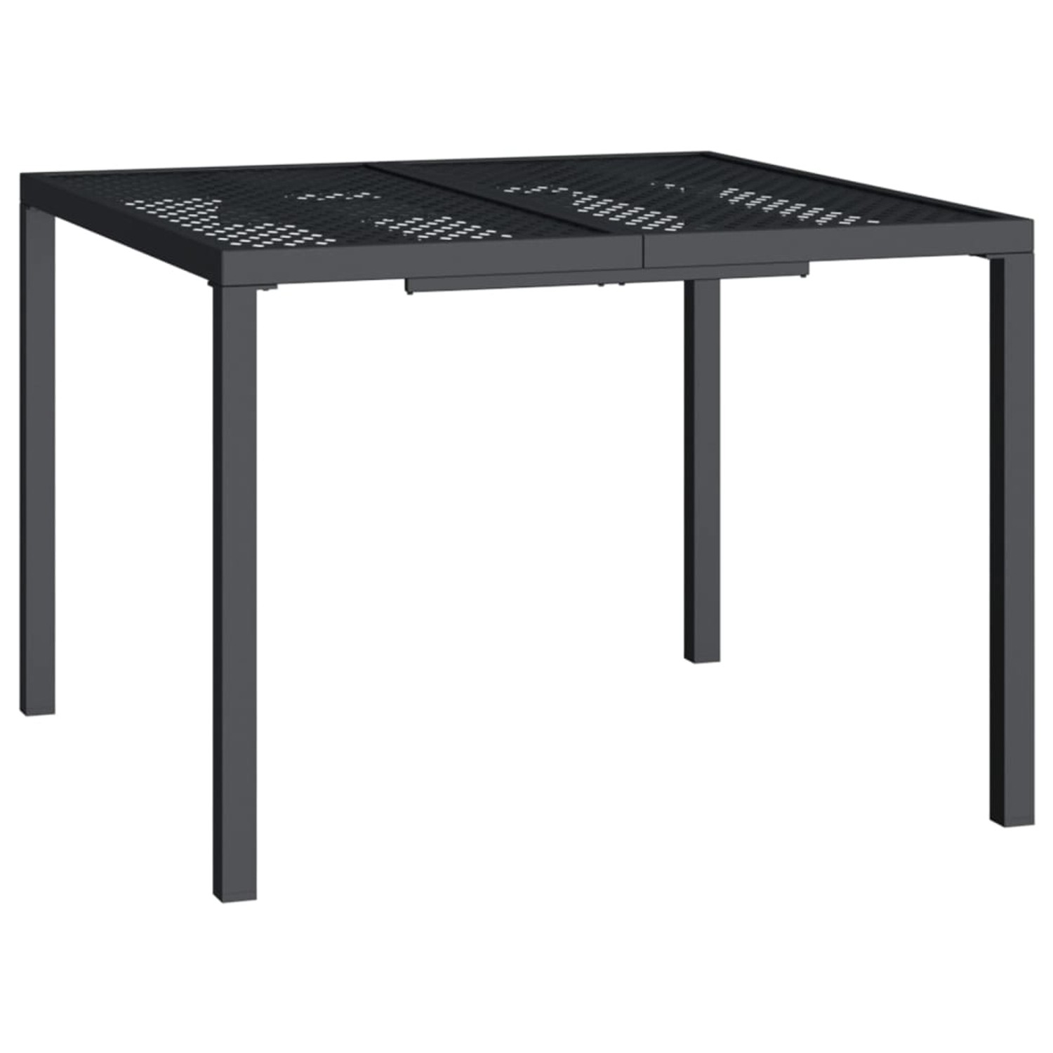 vidaXL Gartentisch Anthrazit 100x100x72 cm Stahl 362744 günstig online kaufen