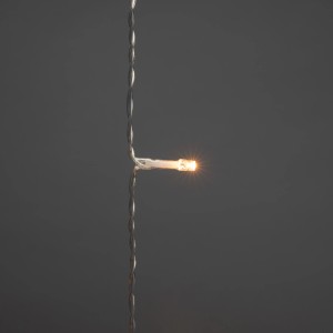 Konstsmide LED Lichtervorhang, bernsteinfarbene Dioden, Detailaufnahme einer LED.